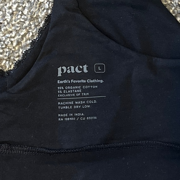 Pact Women's Black Bralette - Picture 5 of 5